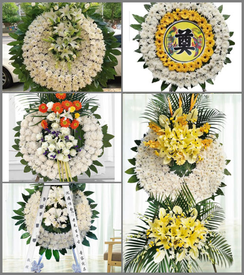 山西运城永济市城东街道马铺头村花圈速递